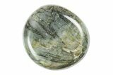 2.55" Flashy, Polished Labradorite Palm Stone - Madagascar - #195478-1